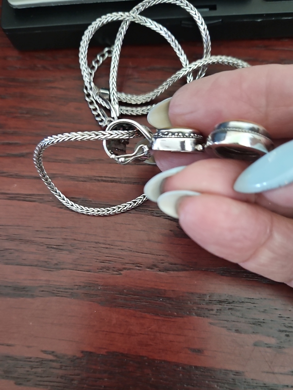 Lori Bonn Silver Drop Necklace - Picture 7 of 7
